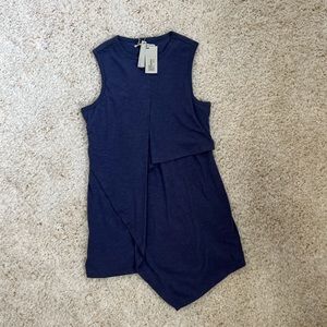 Grey state purple tunic top, size small